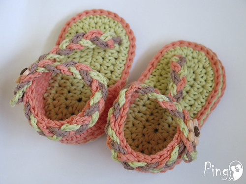 Baby Flip Flops Nell | The pattern is very easy and you can … | Flickr