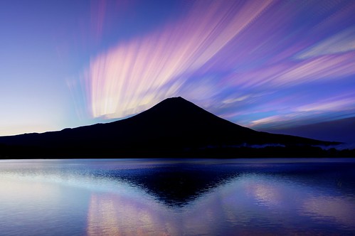 japan composite dawn fujisan 富士山 mtfuji 静岡 夜明け 朝焼け 富士宮 田貫湖