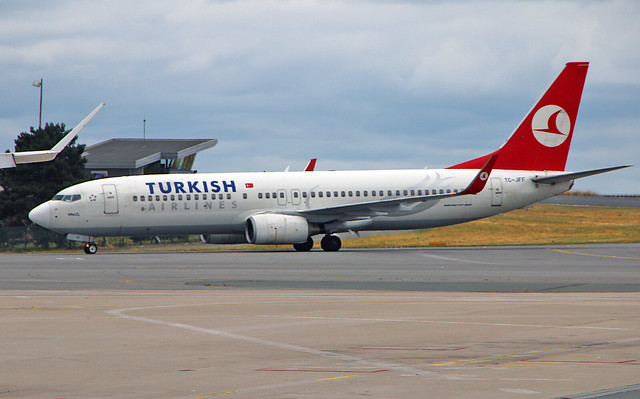 TC-JFF Boeing 737-8F2 Turkish Airlines Named Bingöl CDG 21-06-15