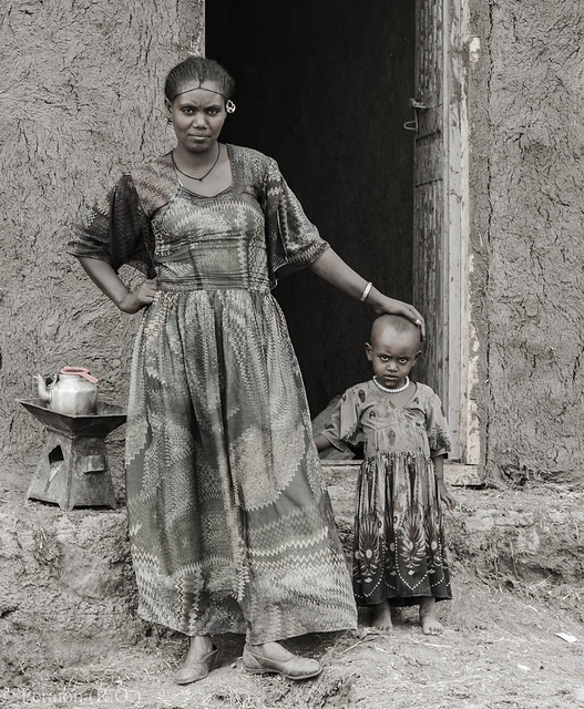 Mother and Child, Ethiopian village