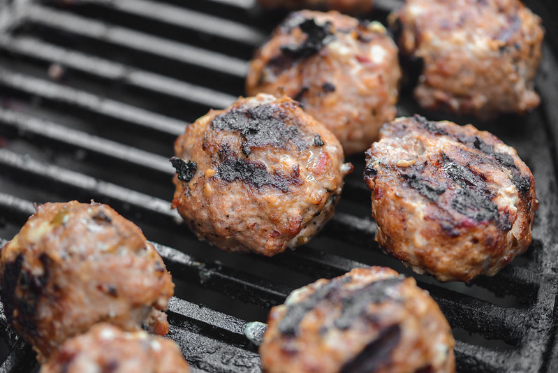 Spicy Pork Meatballs with Parmesan Cream Sauce