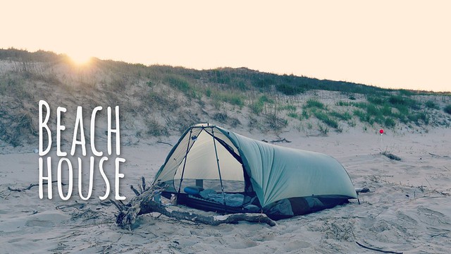 Primitive camping is the way to experience a park in a new way  False Cape State Park campsite #6 beachfront camping on the Atlantic Ocean