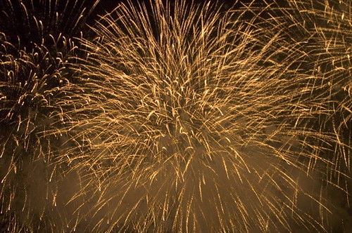 Fireworks in Ome | by petitshoo