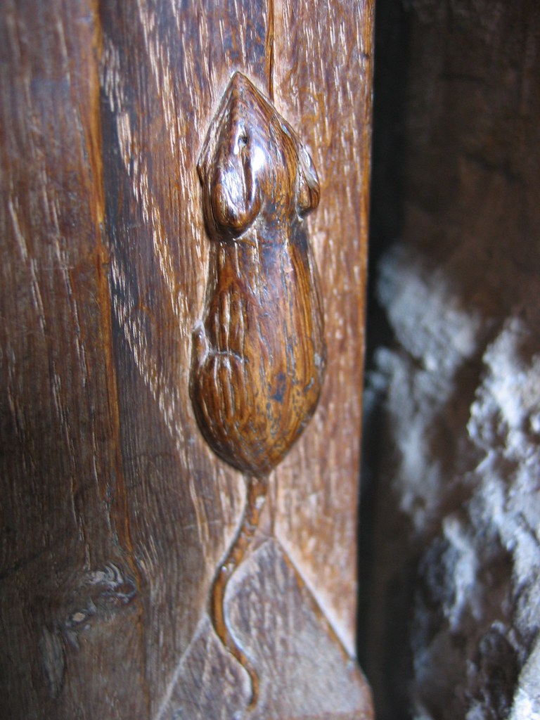 Carved Mouse Much Of The Furniture In The Church At Hubber Flickr