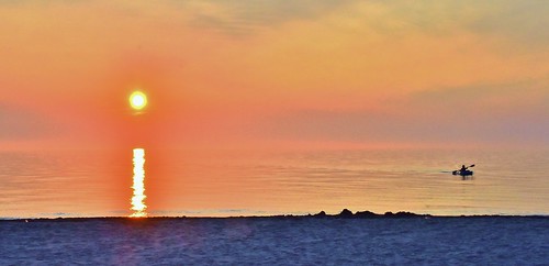 sunset orange sun lake beach nature beautiful clouds nikon kayak michigan lakemichigan sawyer shorewood 18200mm stevelamb d7200