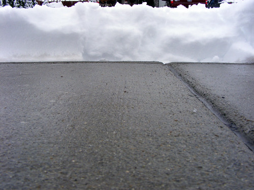 snow wall sidewalk pile curb snowday bugseyeview snowwasshoveled