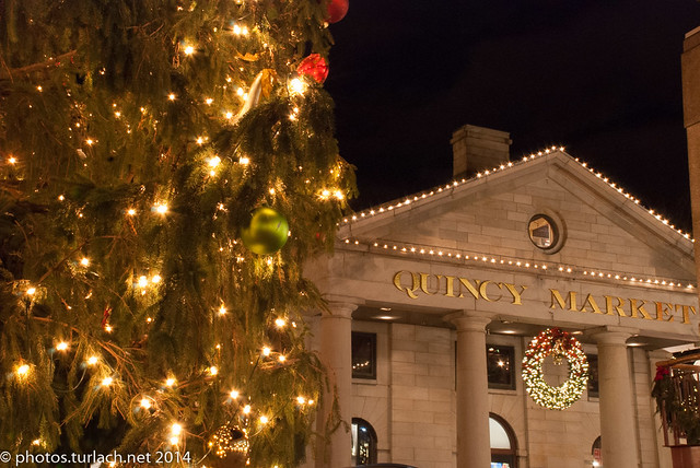 Quincy Market at Christimas