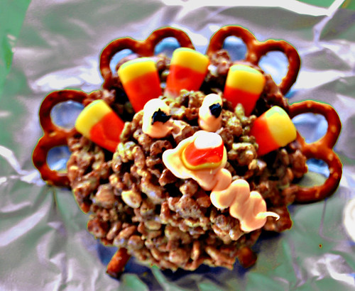 krispie turkey | This little turkey is made of rice krispies… | Flickr