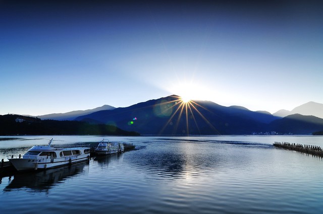 Sunrise of Sun Moon Lake