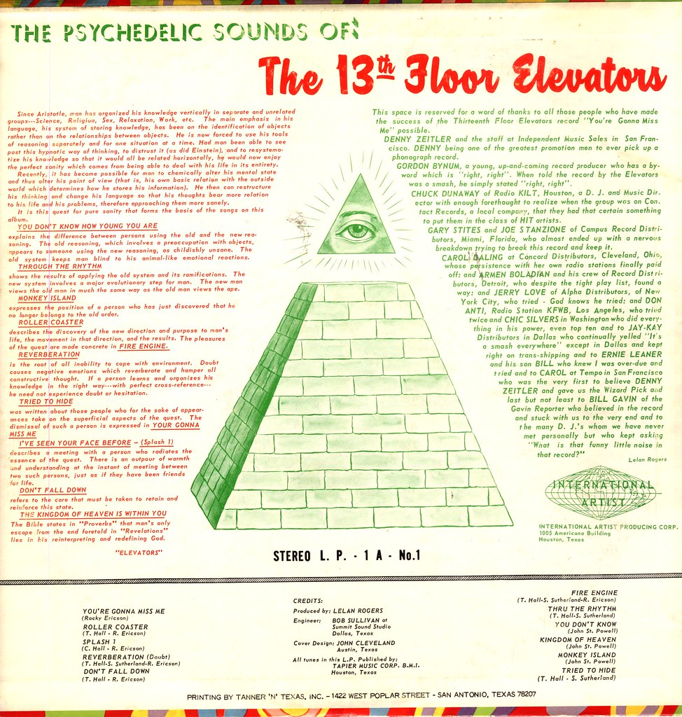 1 13th Floor Elevators The Psychedelic Sounds Of Us Flickr