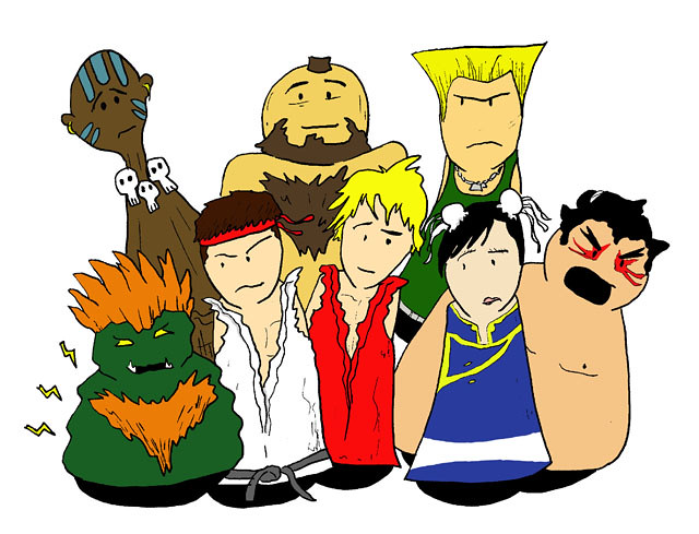 Street Fighter II cast