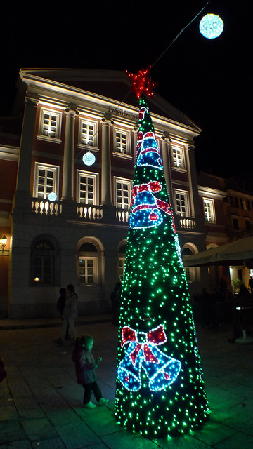 Corfu town hall at Christmas
