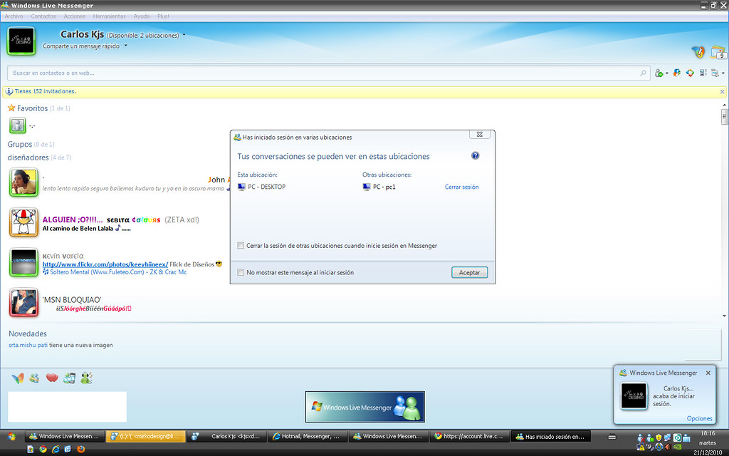 csm :C | Msn Nuevo (Y) el otro me lo hakiaron (N) : carlosXk… | Flickr