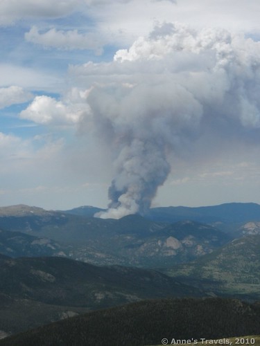 Smoke over Rocky Mountain National Park, Colorado