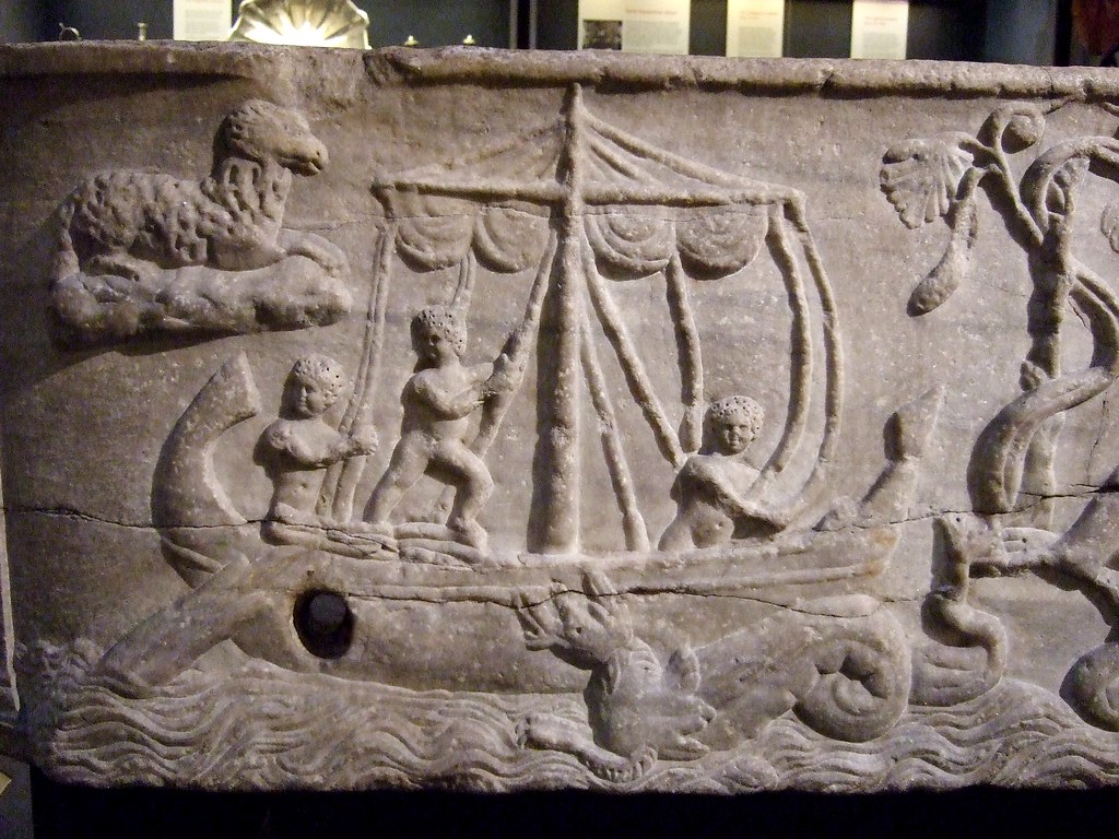 British Museum: Marble sarcophagus, Life of Jonah | Late Rom… | John ...