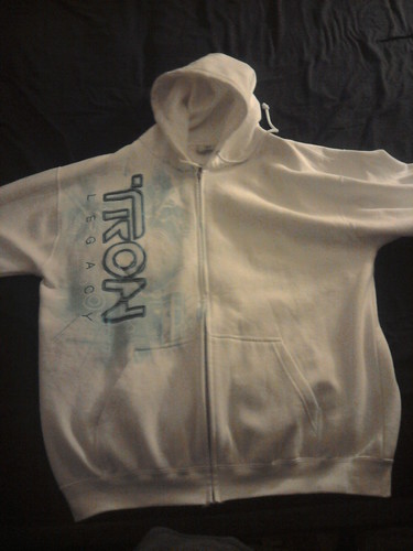 Tron hoodie 1 | A white Tron: Legacy hoodie I got at Disneyl ...