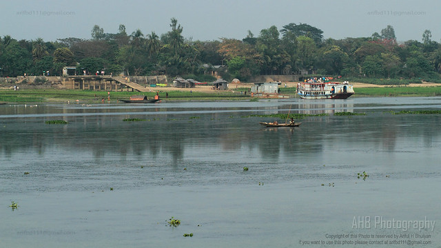 Village River Bank in Bangladesh
