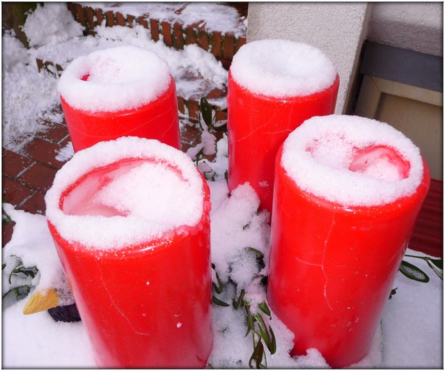 Candles in Snow