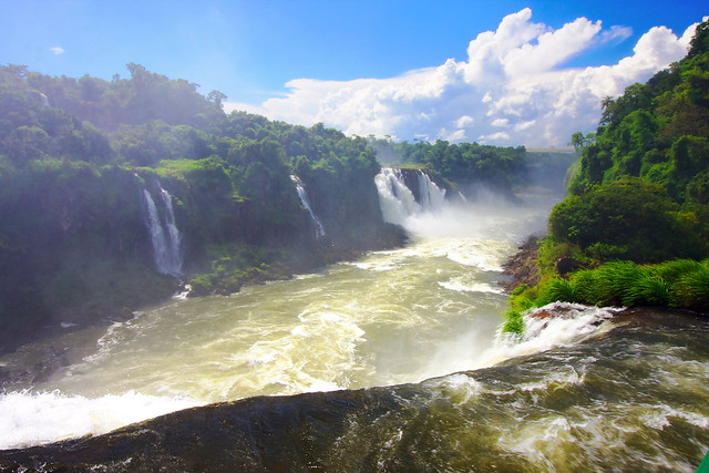 Down The Watery Chasm - Iguassu Falls