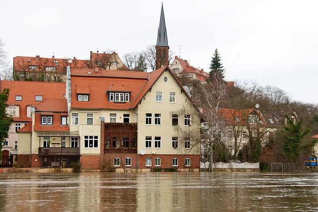 High water - Saale riverside Kröllwitz