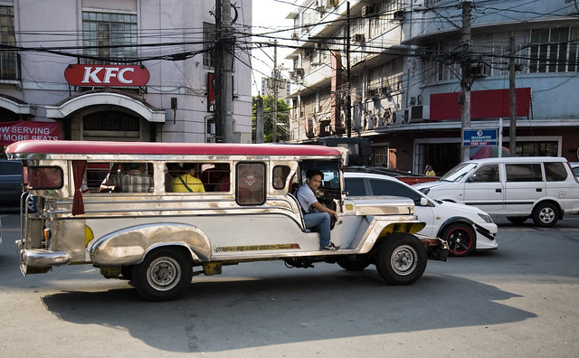 Philippines:  Jeepney and KFC