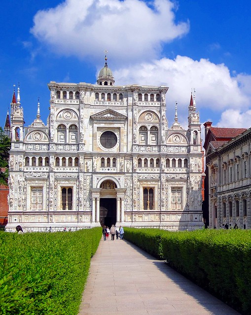 Pavia - La Certosa, facciata