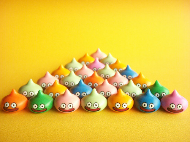 Cute Slime Super Small Figures Japanese Toys Dragon Quest
