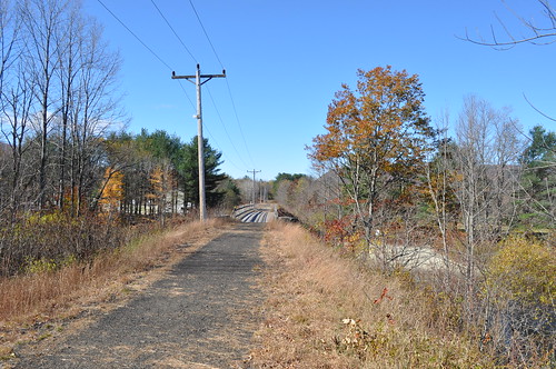 railroad autumn rumney fall abandoned path newengland newhampshire sunny nh trail bm rightofway railtrail abandonedrailroad roadbed bostonandmaine