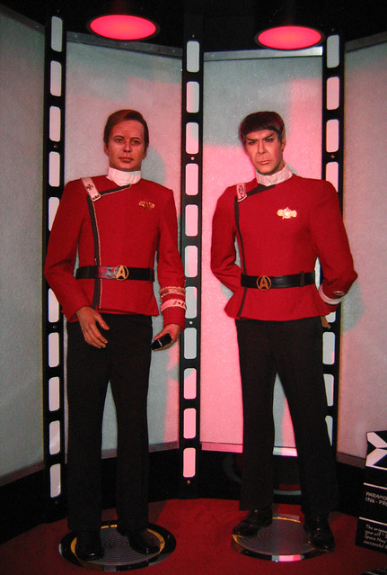 Star Trek Kirk & Spock Wax Figures