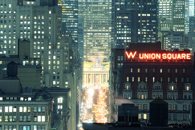 Grand Central Terminal and Park Avenue at Night, New York City