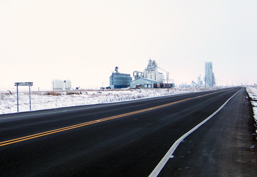 standrews snow highway highway7 grainterminal 2010 colour color building white sk saskatchewan canada decade2010 prairies canadagood