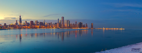 Panorama of Chicago Skyline by jefftrost