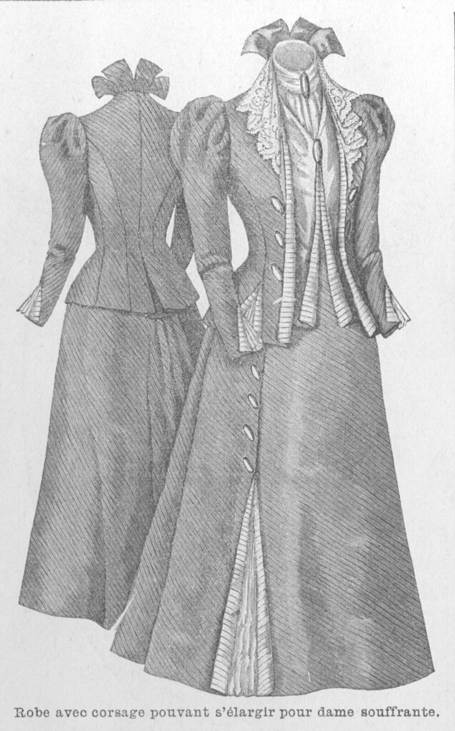 a Mode Illustrée, 1898, robe pour femme enceinte