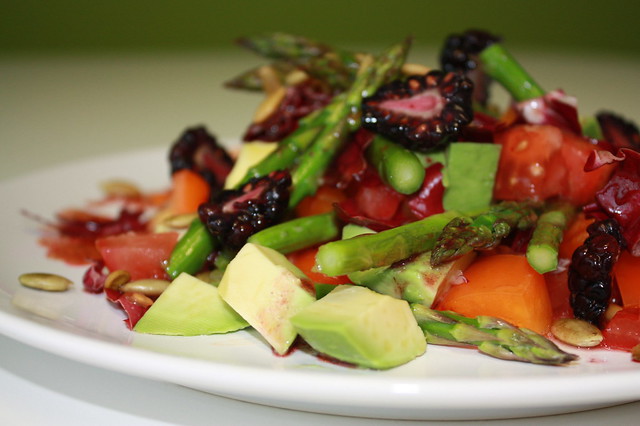 Chopped Salad with Blackberry Vinaigrette