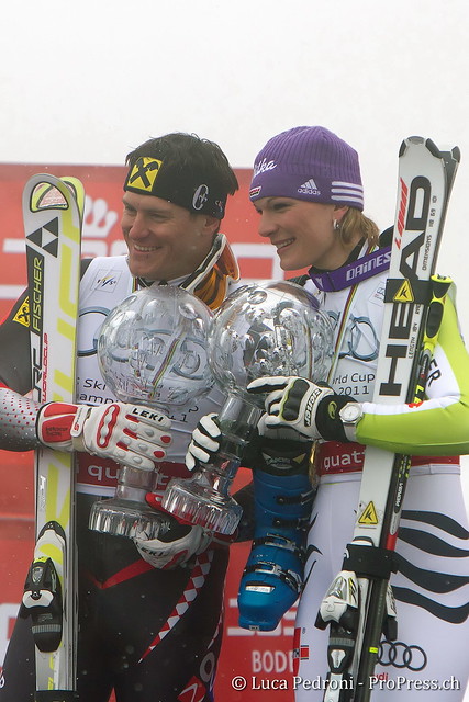 Ivica Kostelic and Maria Riesch - FIS World Cup Finals - Lenzerheide 2011
