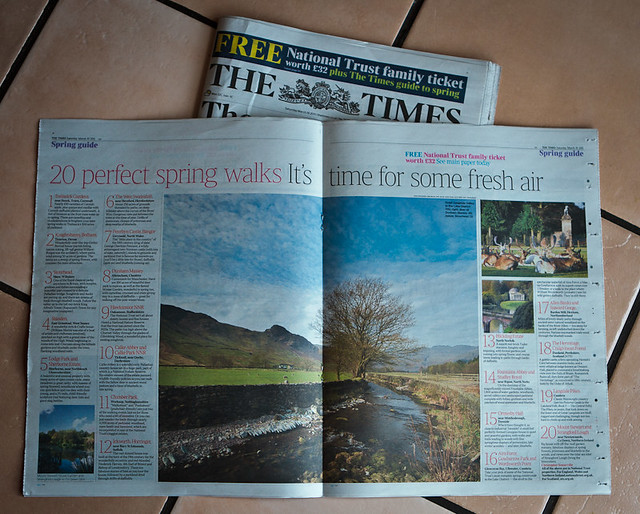 The Times guide to Spring (Weekend section). 20 perfect spring walks.