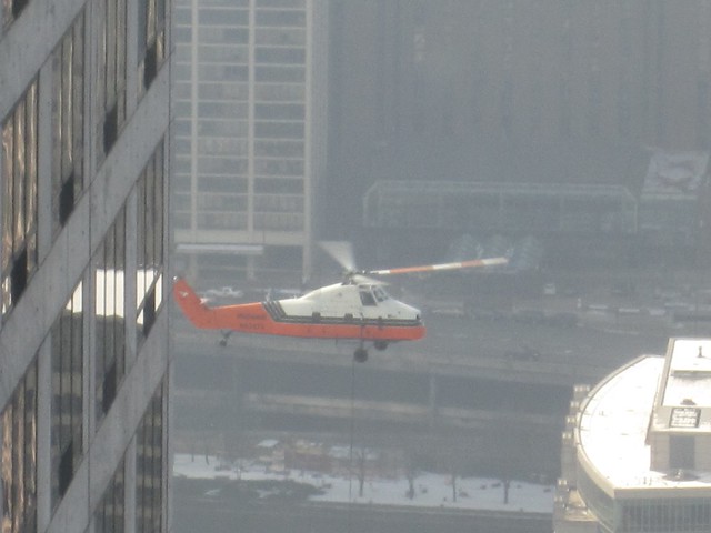 Helicopter below