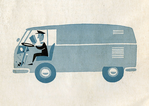 Panel Van Graphix graphic panelvan from 1957 manual | Don't read and drive kid… | Flickr
