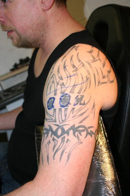 biomech cover up tattoo before