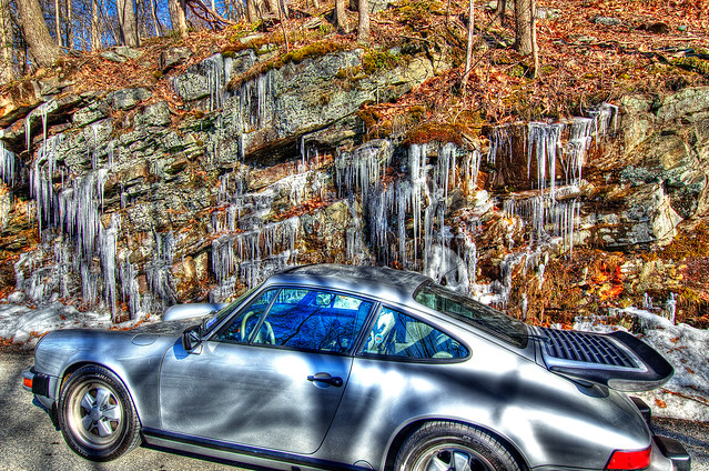 Porsche and Ice - HDR