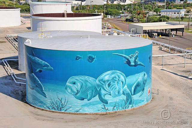 Artful Oil Storage Tank in Tampa