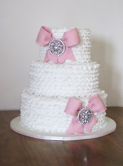 Frilly Wedding Cake.