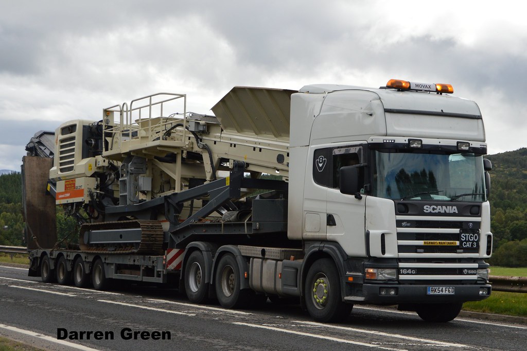 ROSS SUTHERLAND TRANSPORT SCANIA 164G 580 V8 RX54 FCD