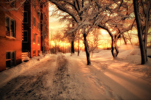 nyc newyorkcity winter shadow cloud snow newyork sunrise geotagged glow apartment bronx snowstorm hdr riverdale spuytenduyvil mudpig stevekelley netherlandavenue