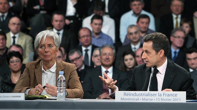 Réindustrialisation: Nicolas Sarkozy à Montmirail (Marne)