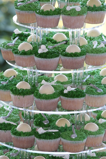 Golf Theme Wedding Cupcakes