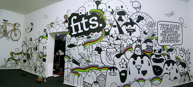Super Powerploppin' fresh chombalicious mural at FITS Berlin