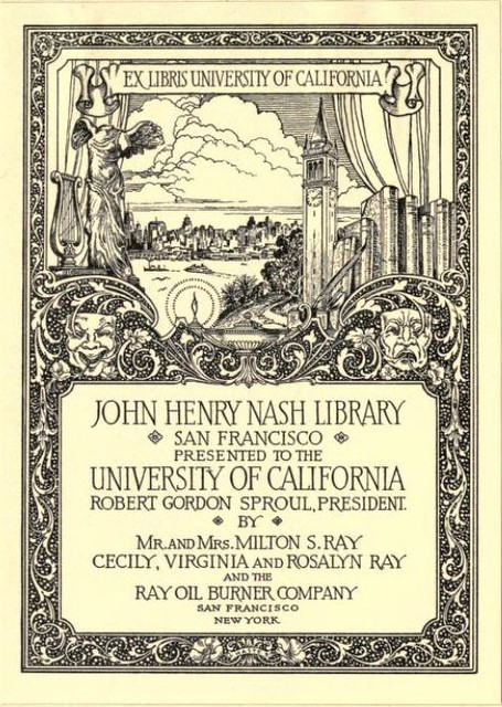 Bookplate of the John Henry Nash Library of San Francisco