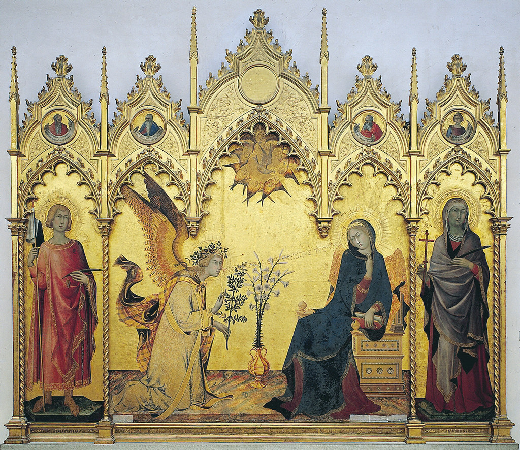 Simone Martini & Lippo Memmi - Annunciazione (1333)