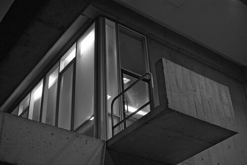 architecture night handheld nikonf brutalism kodaktrix400 nikkor50mmf12 diafinedeveloper bwblackandwhitebw siusouthernillinoisuniversity